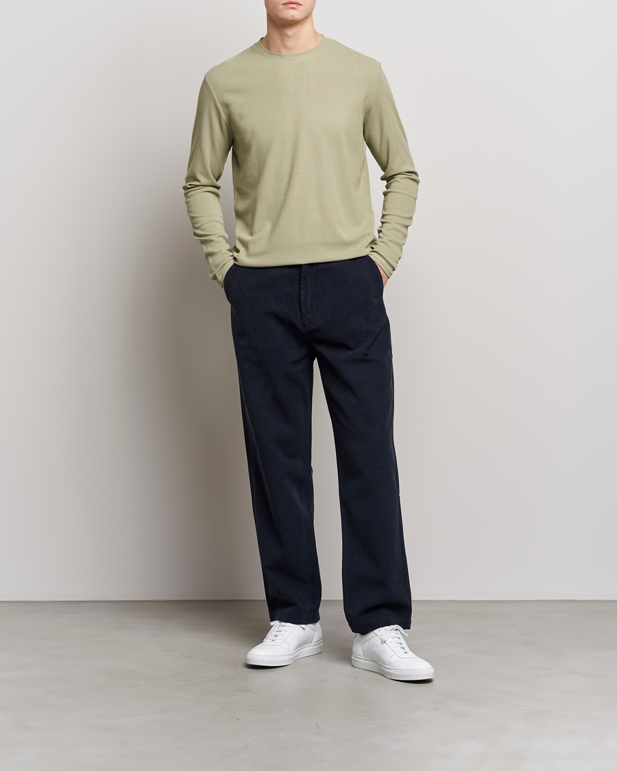 Herre | Trøjer | NN07 | Clive Knitted Sweater Pale Green