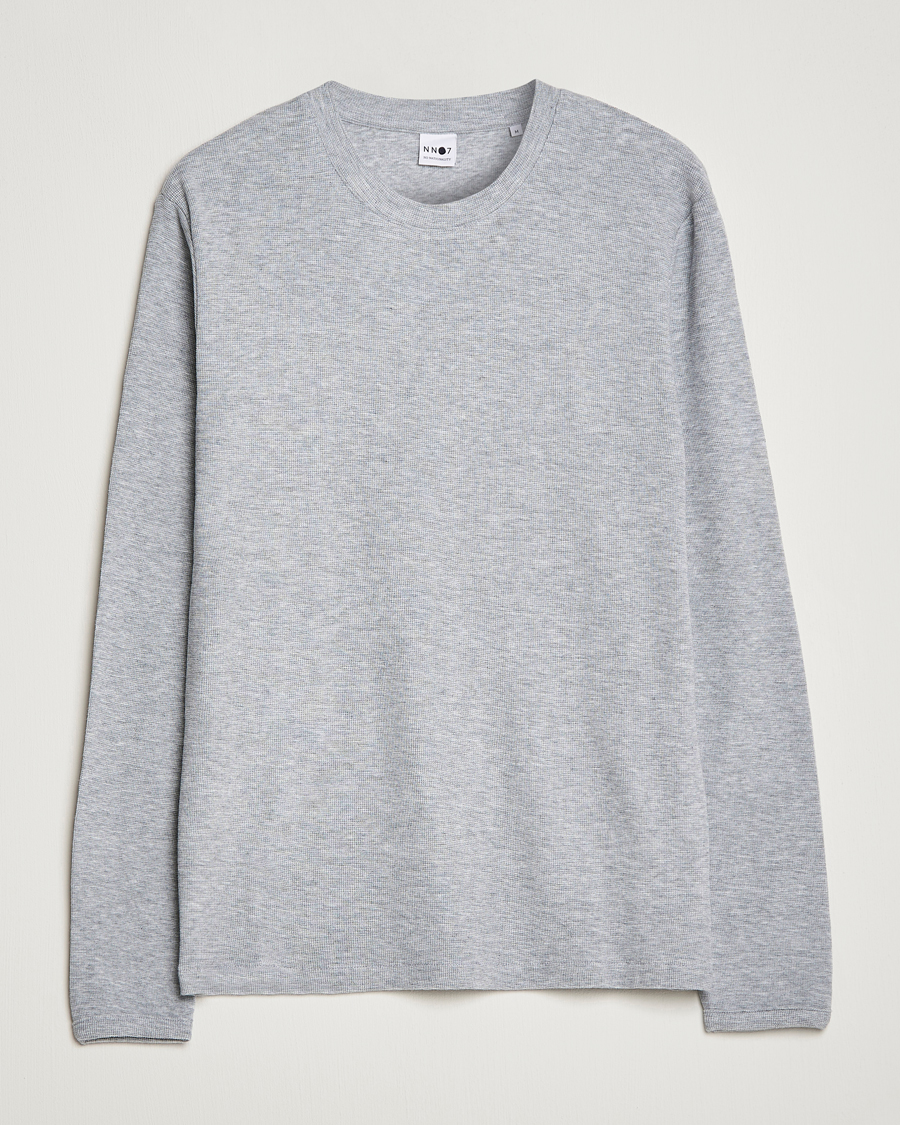 Herre | Trøjer | NN07 | Clive Knitted Sweater Light Grey Melange