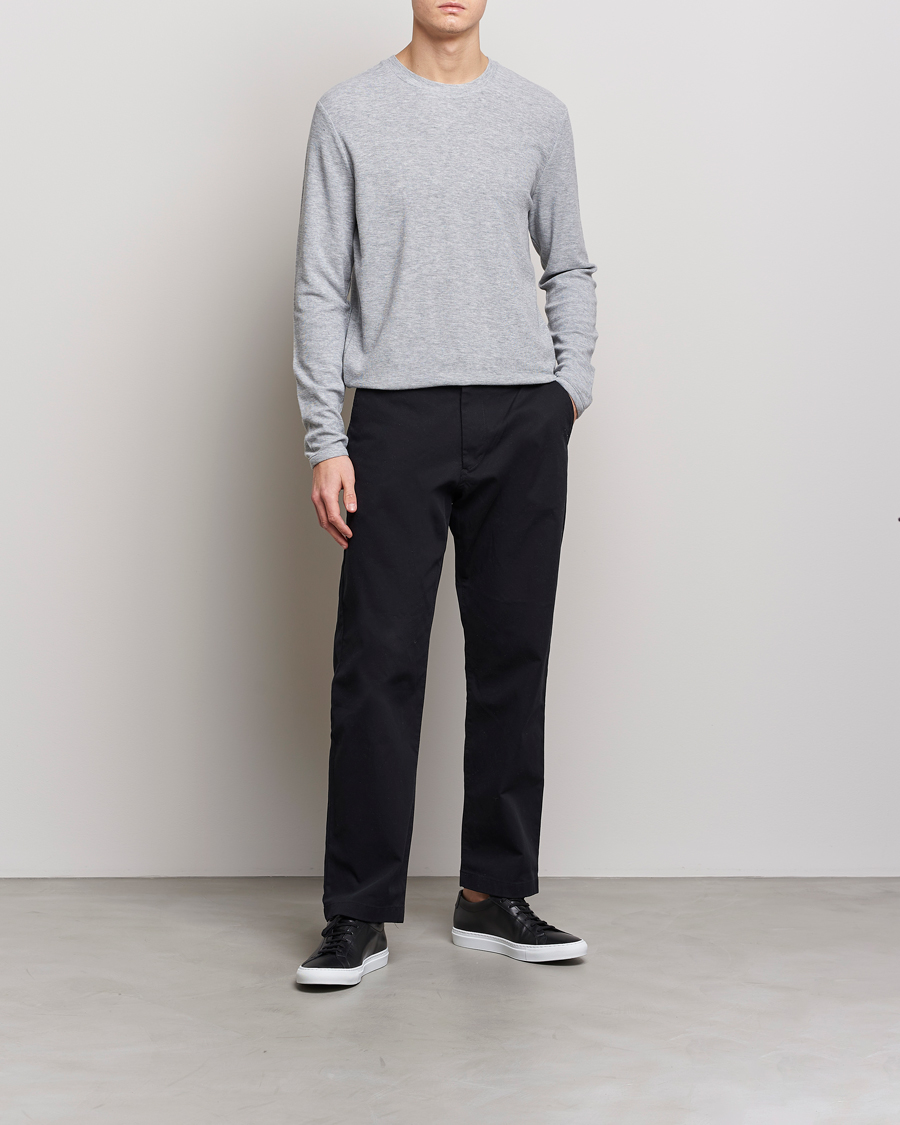 Herre | Trøjer | NN07 | Clive Knitted Sweater Light Grey Melange