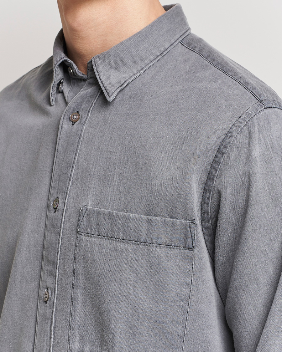 Herre | Skjorter | NN07 | Cohen Tencel Denim Shirt Grey Denim