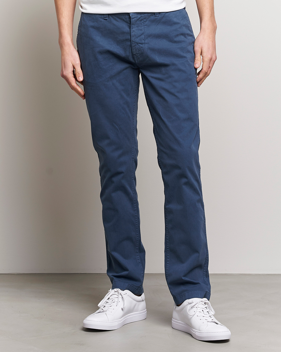 Herre | Nyheder | NN07 | Marco Slim Fit Stretch Chinos Sargasso Sea