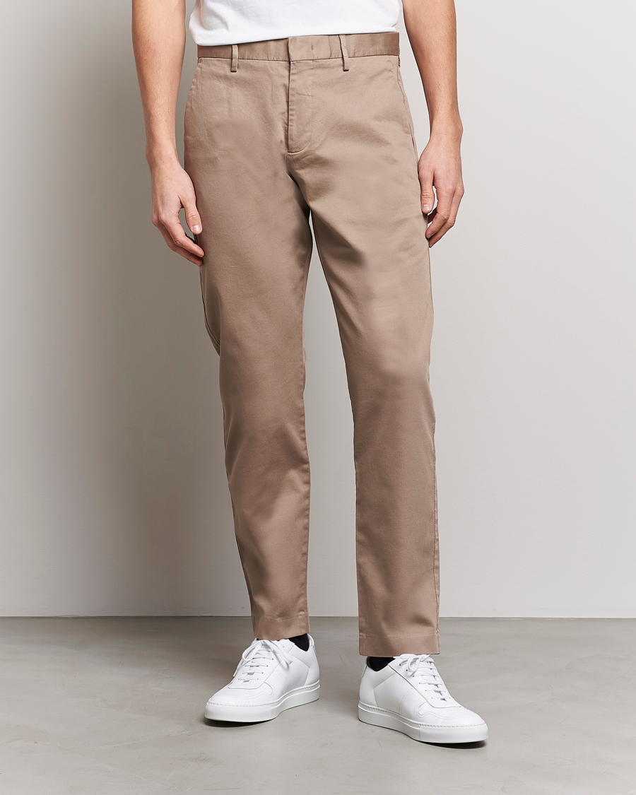 Herre | Bukser | NN07 | Theo Regular Fit Stretch Chinos Greige