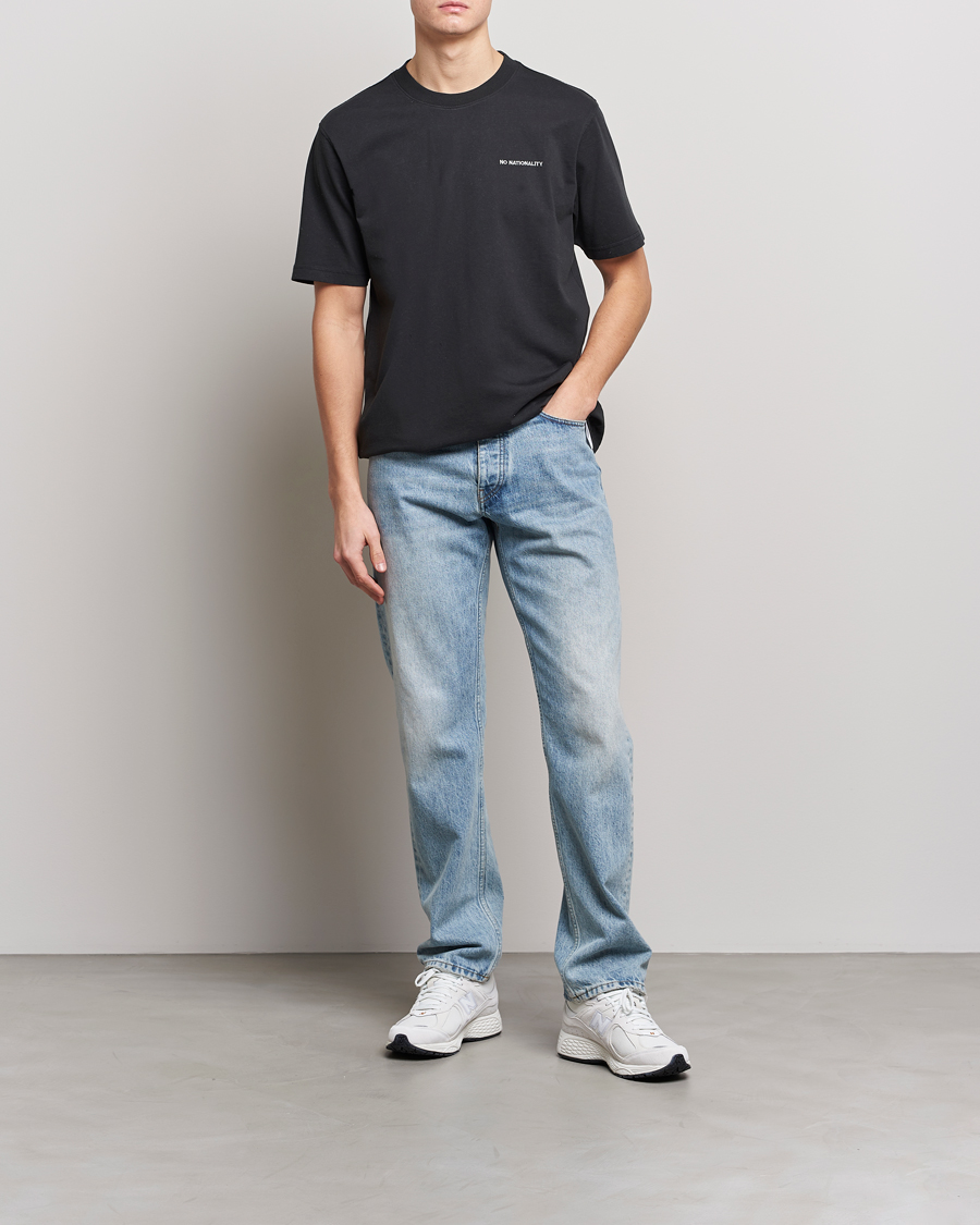 Herre | T-Shirts | NN07 | Adam Logo Crew Neck T-Shirt Black