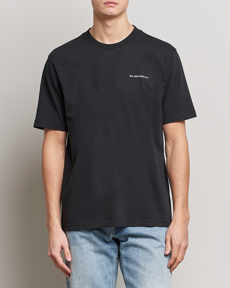 Herre | NN07 | NN07 | Adam Logo Crew Neck T-Shirt Black