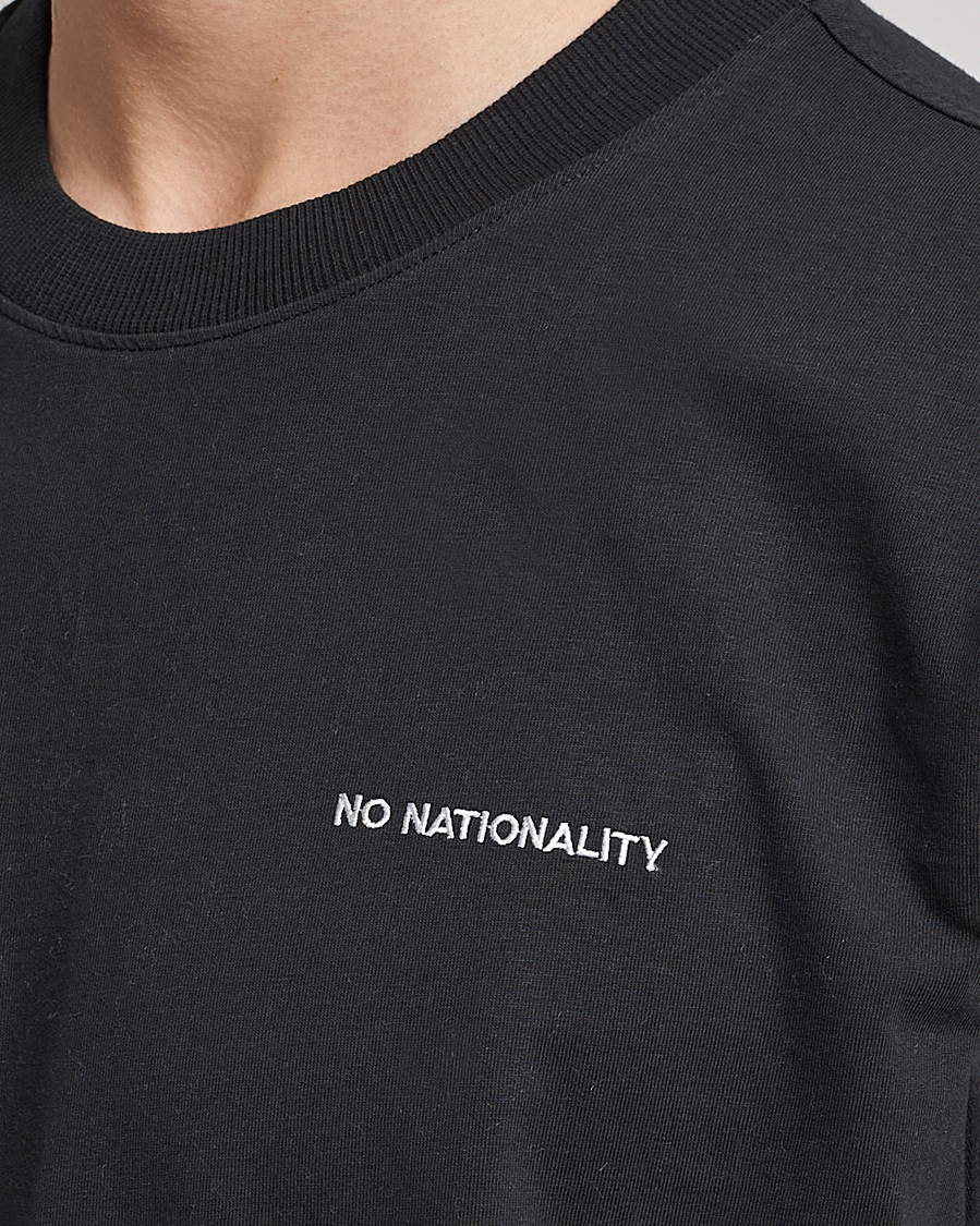 Herre | T-Shirts | NN07 | Adam Logo Crew Neck T-Shirt Black