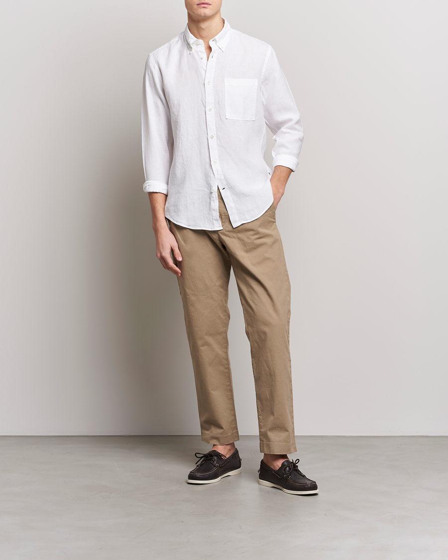 Herre | Skjorter | NN07 | Arne Linen Shirt White