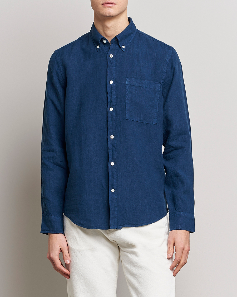 Herre | Skjorter | NN07 | Arne Linen Shirt Sargasso Sea