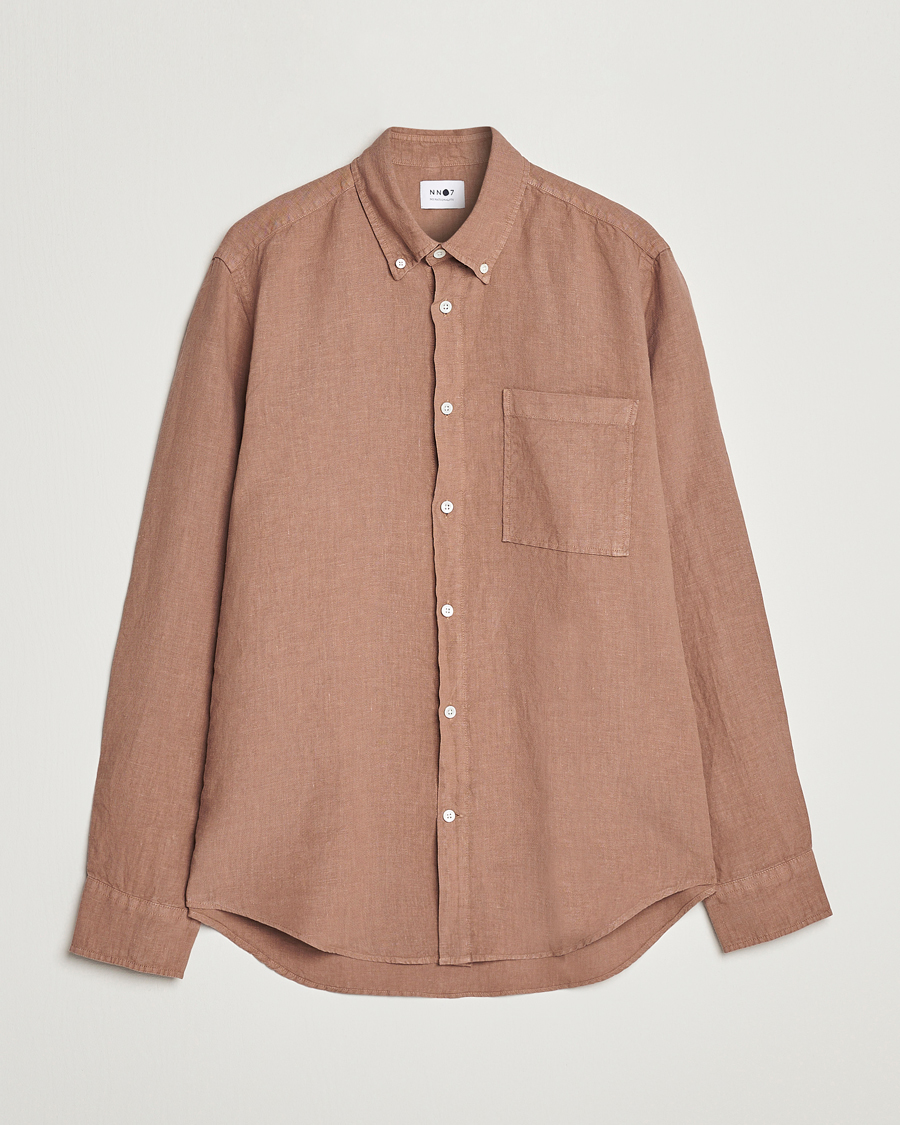 Herre | Skjorter | NN07 | Arne Linen Shirt Nougat