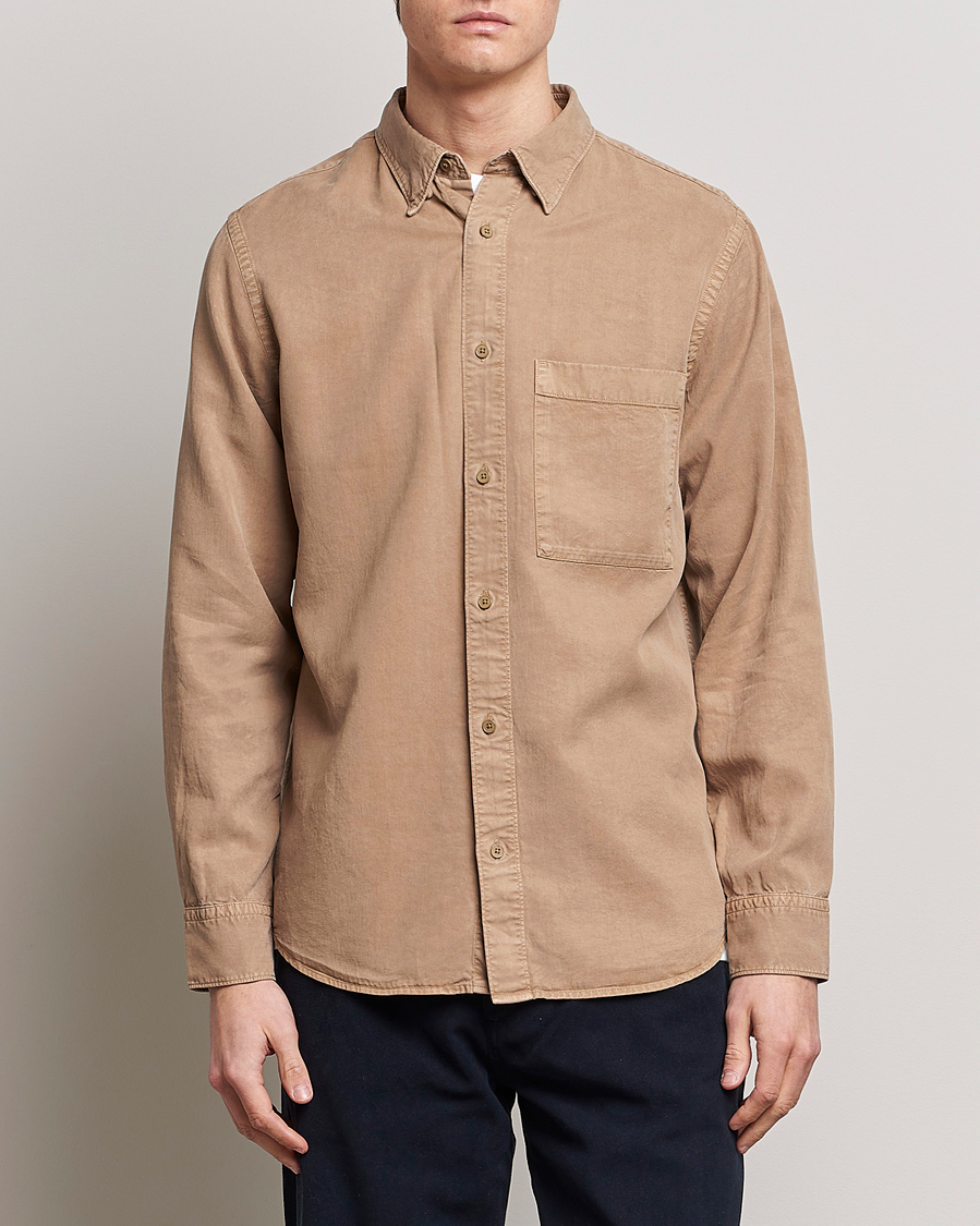 Herre | Skjorter | NN07 | Cohen Tencel Shirt Greige