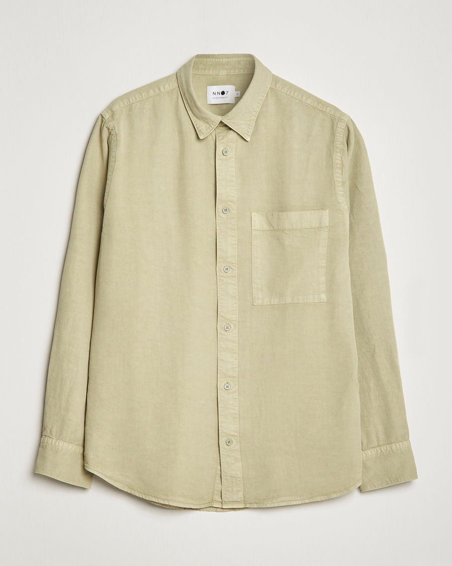 Herre | Skjorter | NN07 | Cohen Tencel Shirt Pale Green