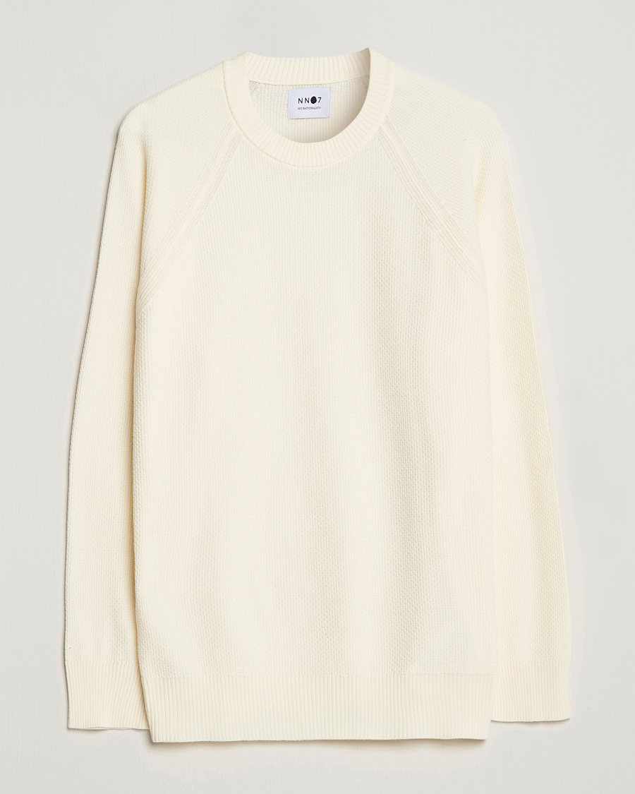 Herre | Trøjer | NN07 | Brandon Cotton Knitted Sweater Ecru