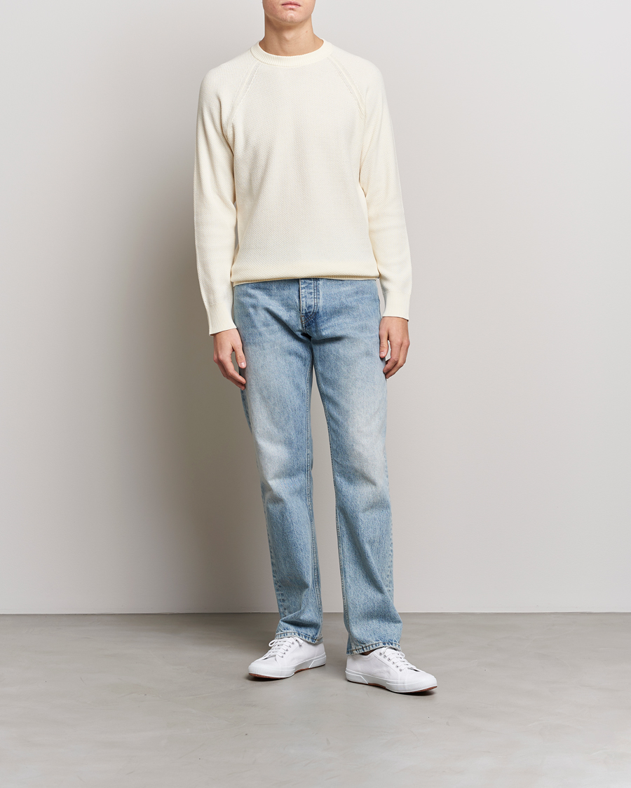 Herre | Trøjer | NN07 | Brandon Cotton Knitted Sweater Ecru