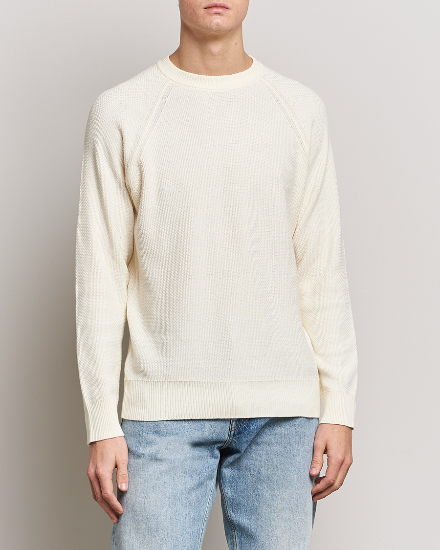 Herre | Trøjer | NN07 | Brandon Cotton Knitted Sweater Ecru