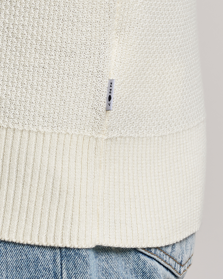 Herre | Trøjer | NN07 | Brandon Cotton Knitted Sweater Ecru