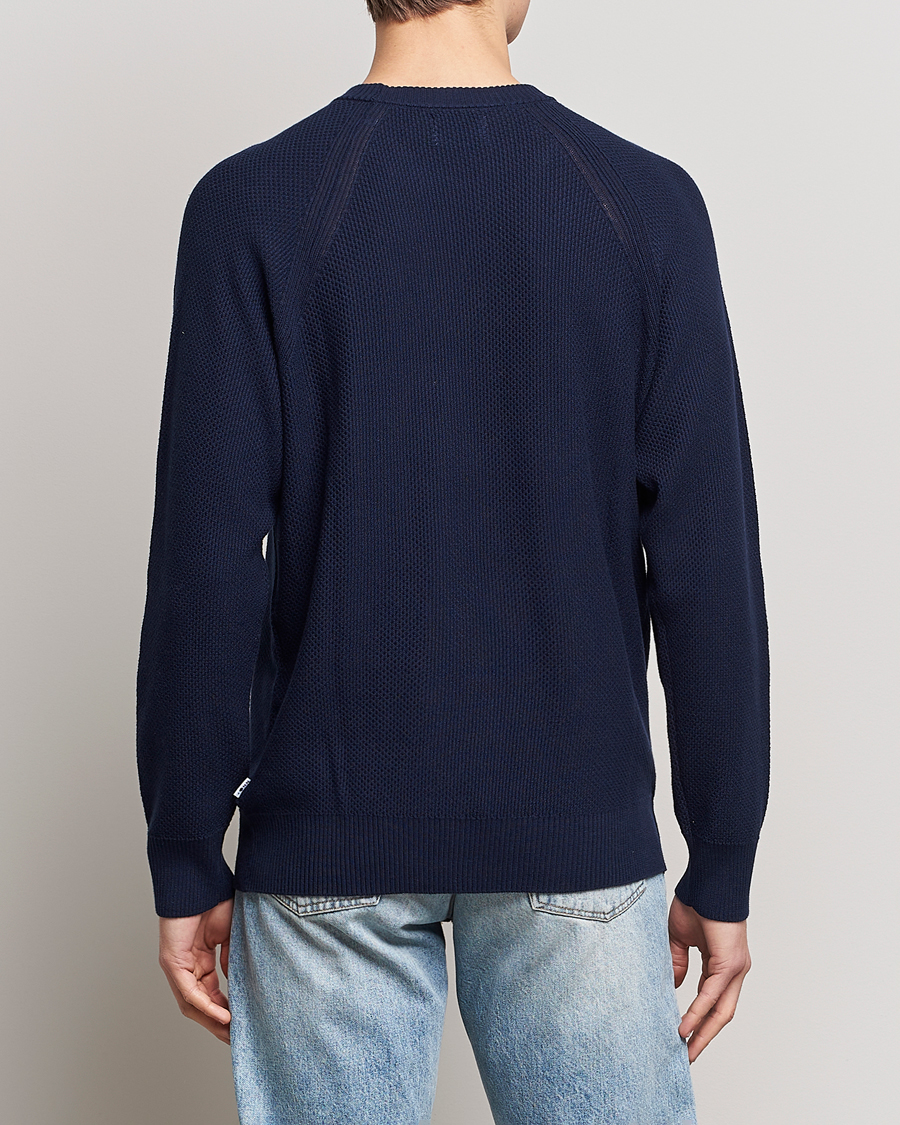Herre | Trøjer | NN07 | Brandon Cotton Knitted Sweater Navy Blue