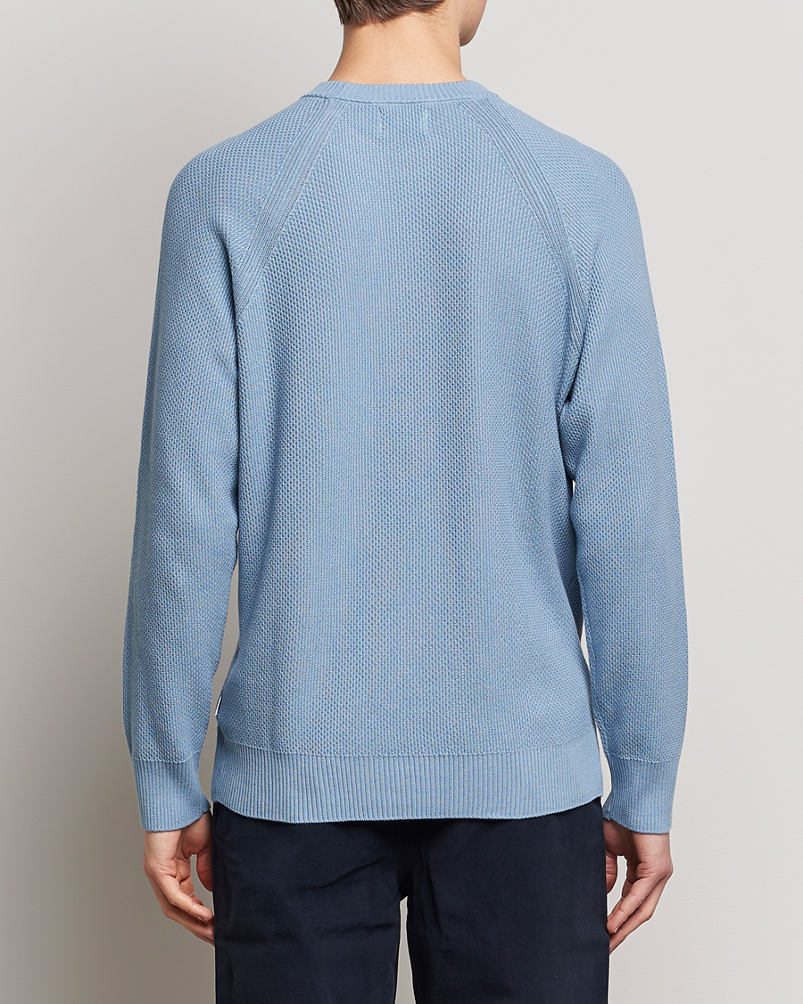 Herre | Trøjer | NN07 | Brandon Cotton Knitted Sweater Ashley Blue