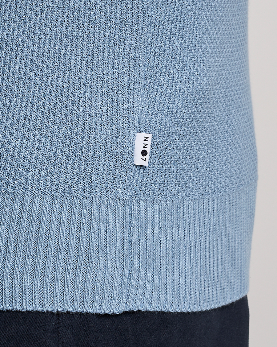 Herre | Trøjer | NN07 | Brandon Cotton Knitted Sweater Ashley Blue