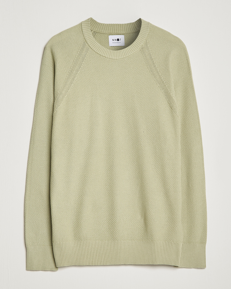 Herre | Trøjer | NN07 | Brandon Cotton Knitted Sweater Pale Green