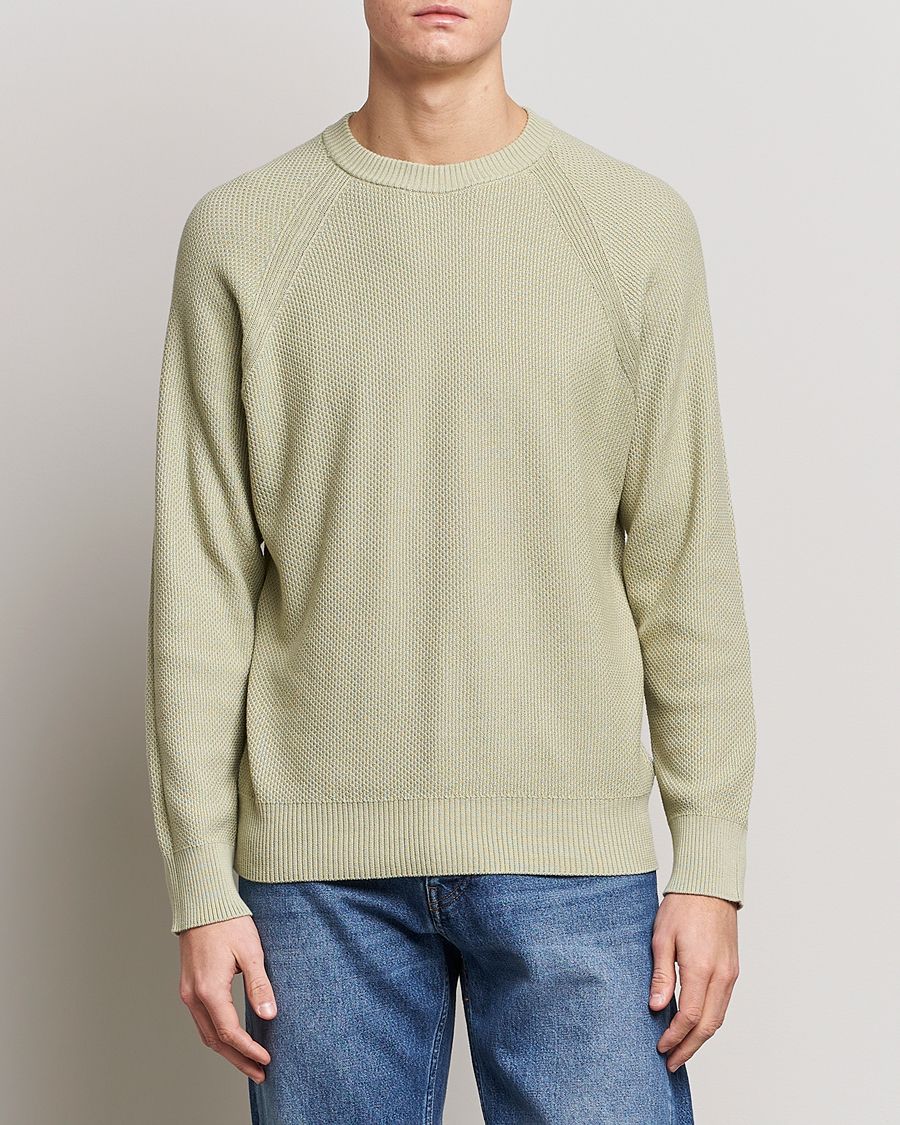 Herre |  | NN07 | Brandon Cotton Knitted Sweater Pale Green