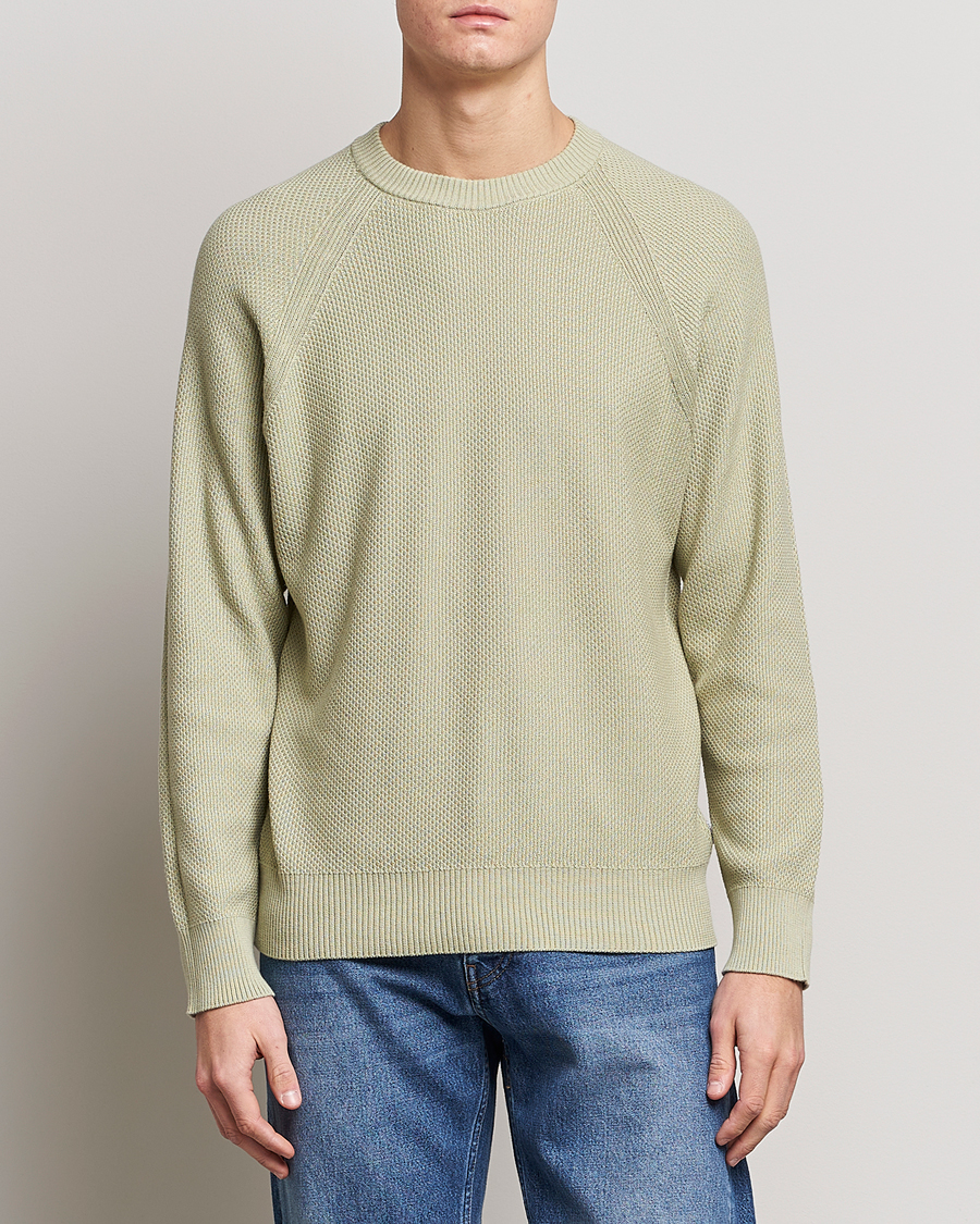 Herre | Trøjer | NN07 | Brandon Cotton Knitted Sweater Pale Green
