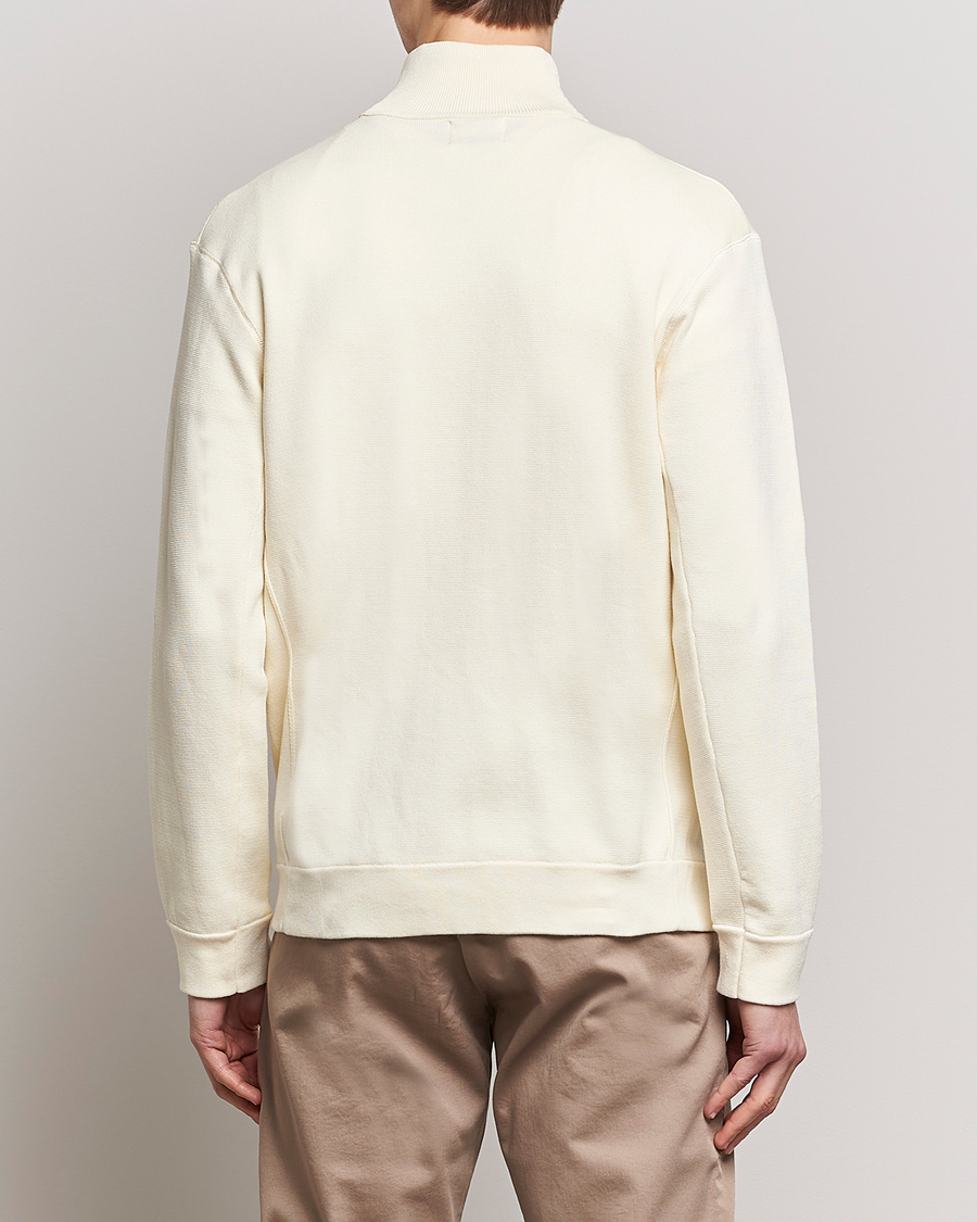 Herre | Trøjer | NN07 | Luis Knitted Full-Zip Sweater Ecru