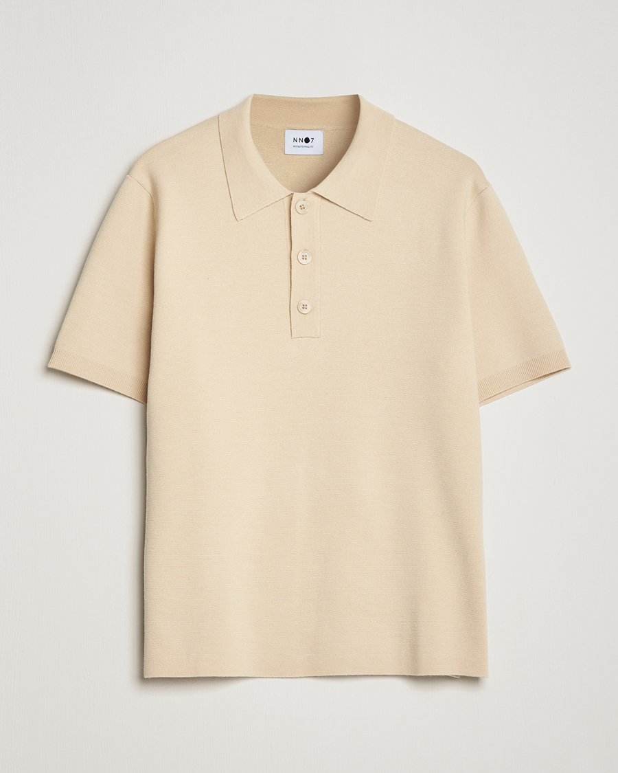 Herre | Polotrøjer | NN07 | Harald Knitted Polo Ecru