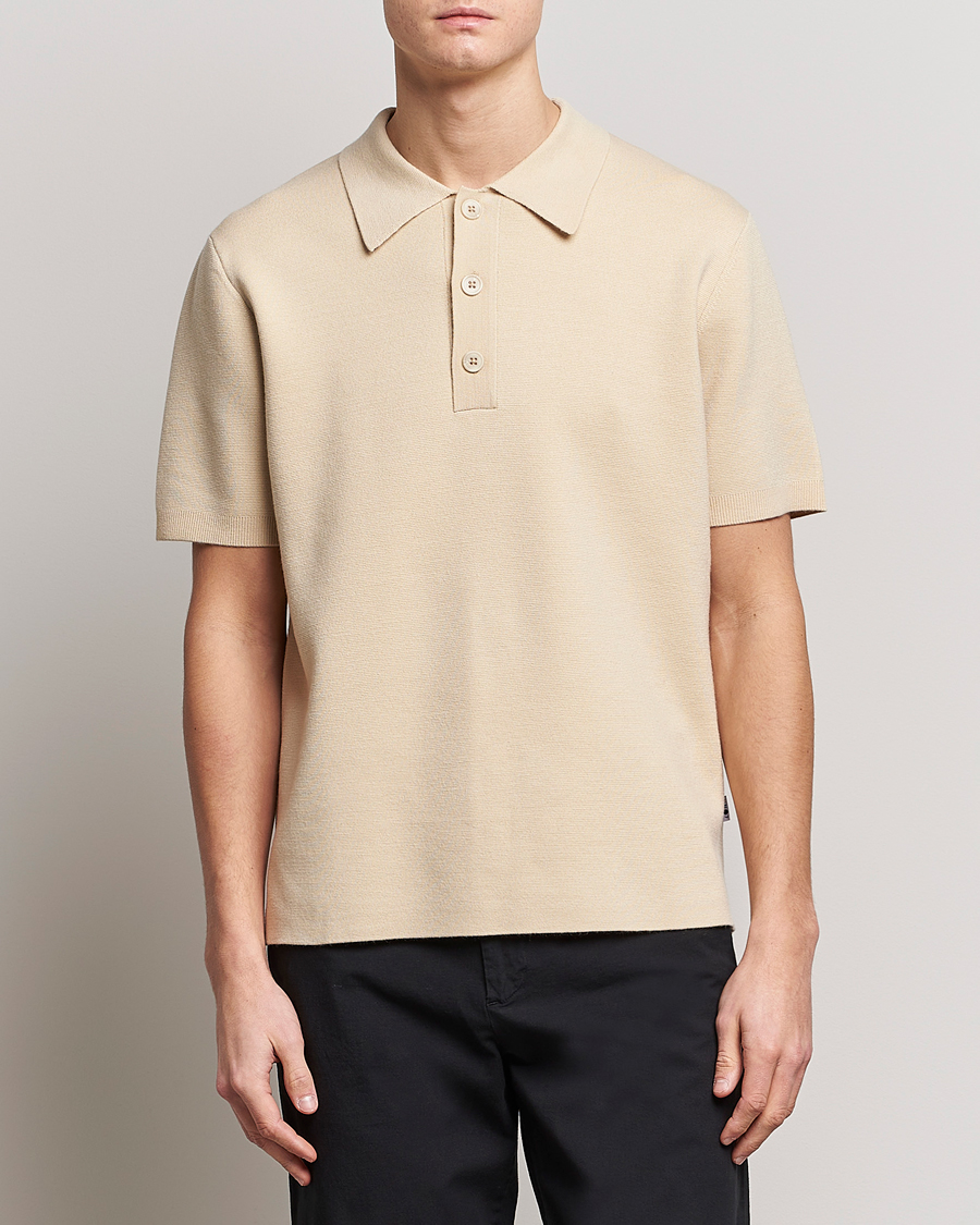 Herre | Polotrøjer | NN07 | Harald Knitted Polo Ecru