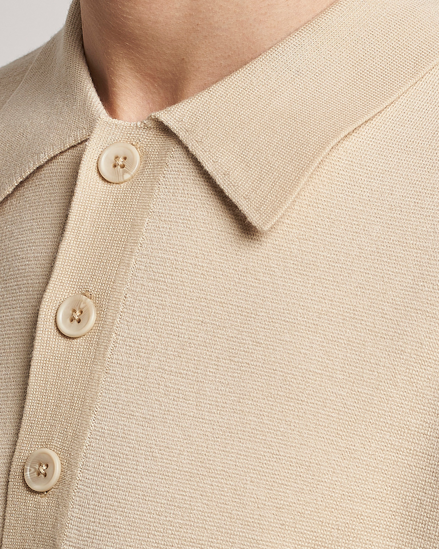 Herre | Polotrøjer | NN07 | Harald Knitted Polo Ecru