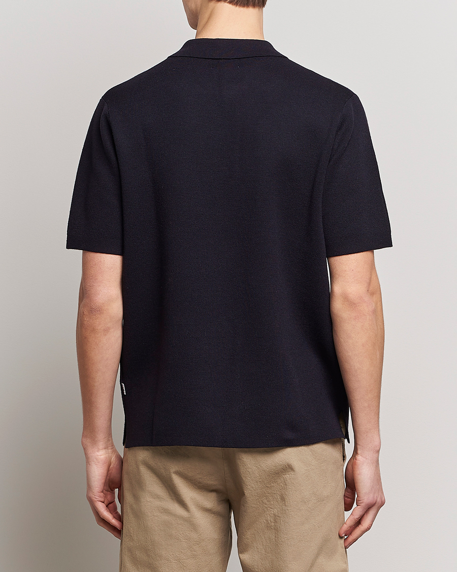 Herre | Polotrøjer | NN07 | Harald Knitted Polo Navy Blue