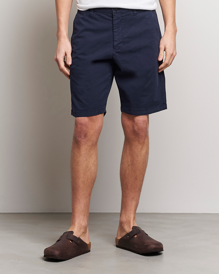 Herre | Chino shorts | NN07 | Crown Shorts Navy Blue