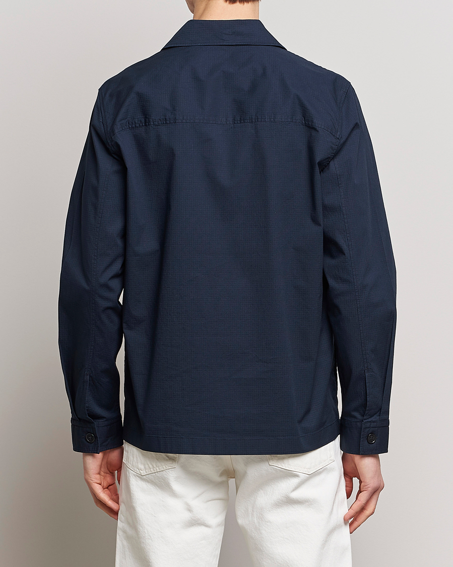 Herre | Skjorter | NN07 | Wilas Ripstop Overshirt Navy Blue