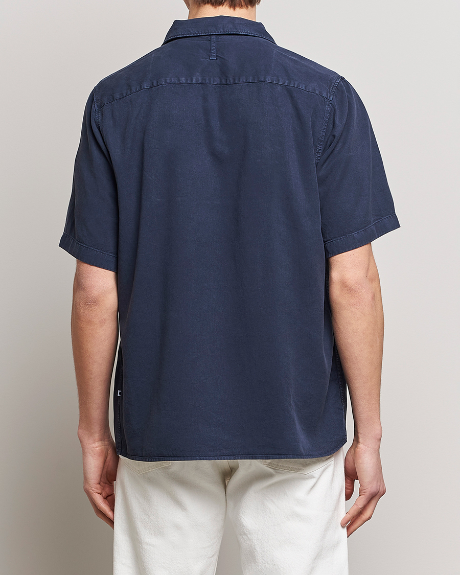 Herre | Skjorter | NN07 | Julio Tencel Resort Collar Shirt Sargasso Sea