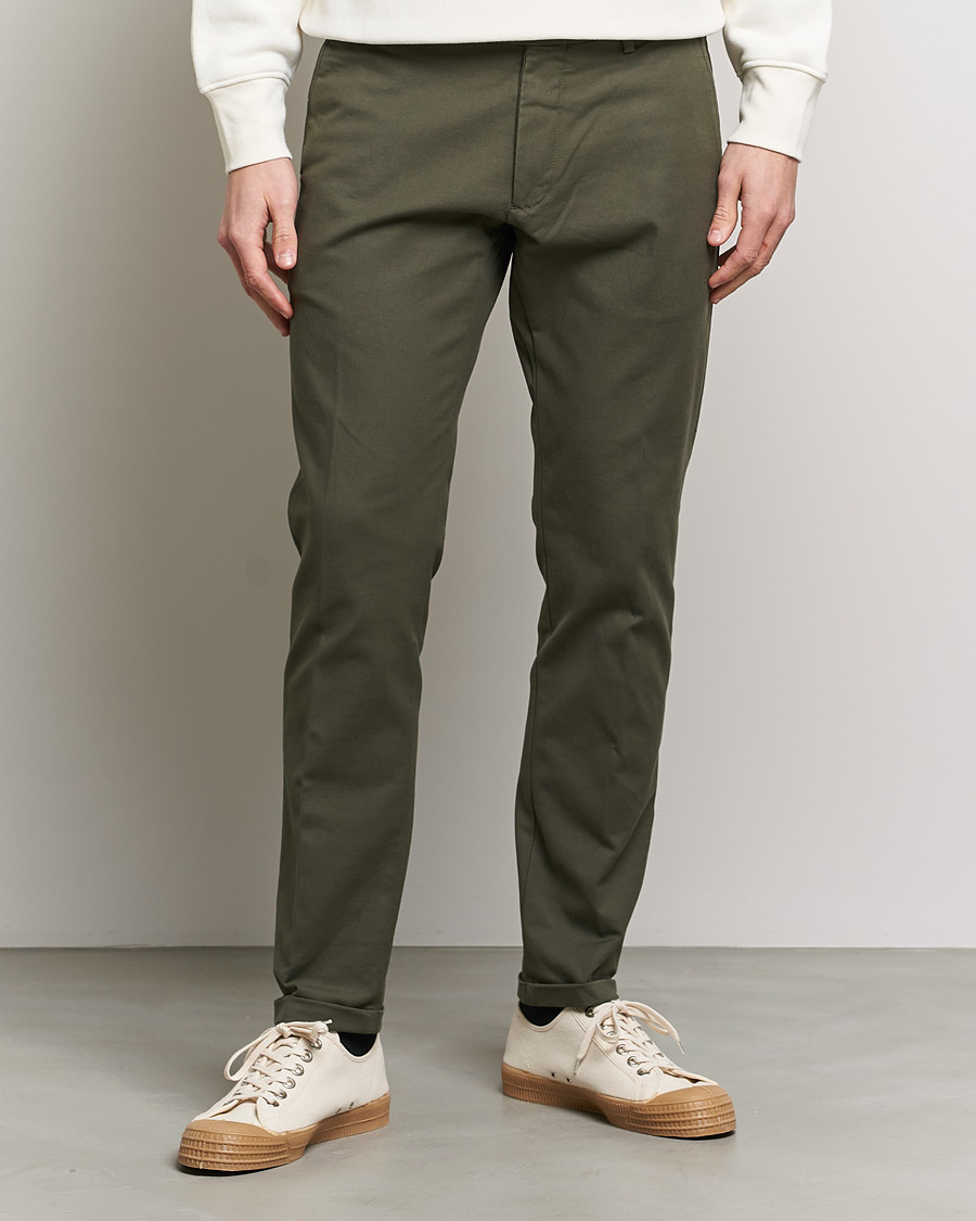Herre | Bukser | NN07 | Scott Regular Fit Stretch Trousers Army Green