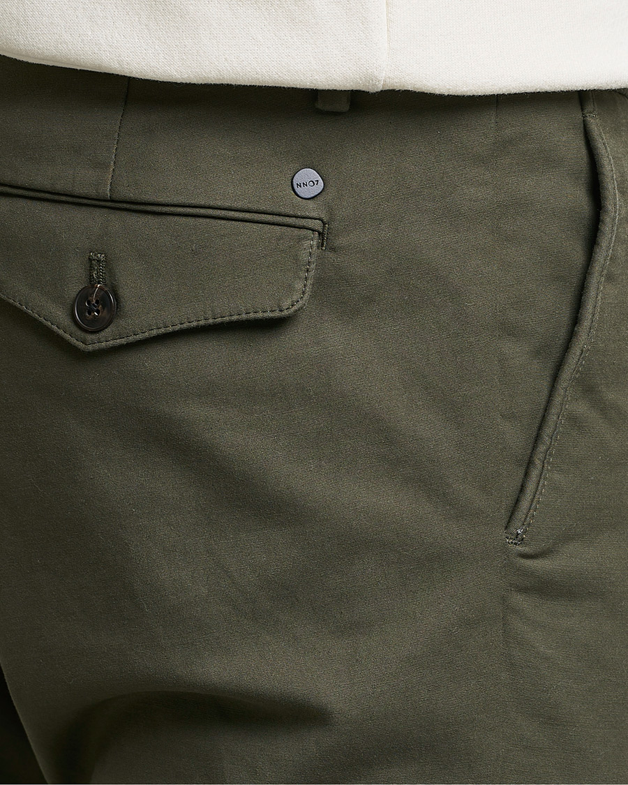 Herre | Bukser | NN07 | Scott Regular Fit Stretch Trousers Army Green