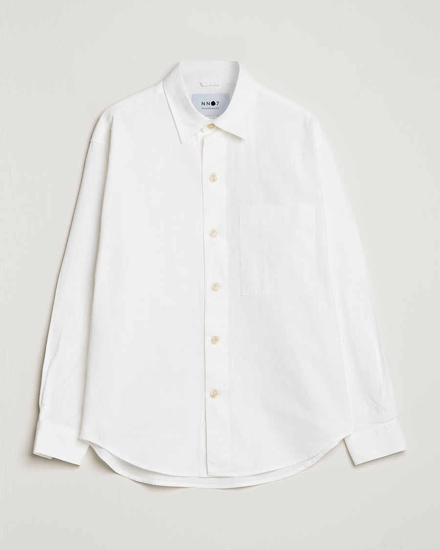 Herre | Skjorter | NN07 | Adwin Cotton Pocket Shirt Off White