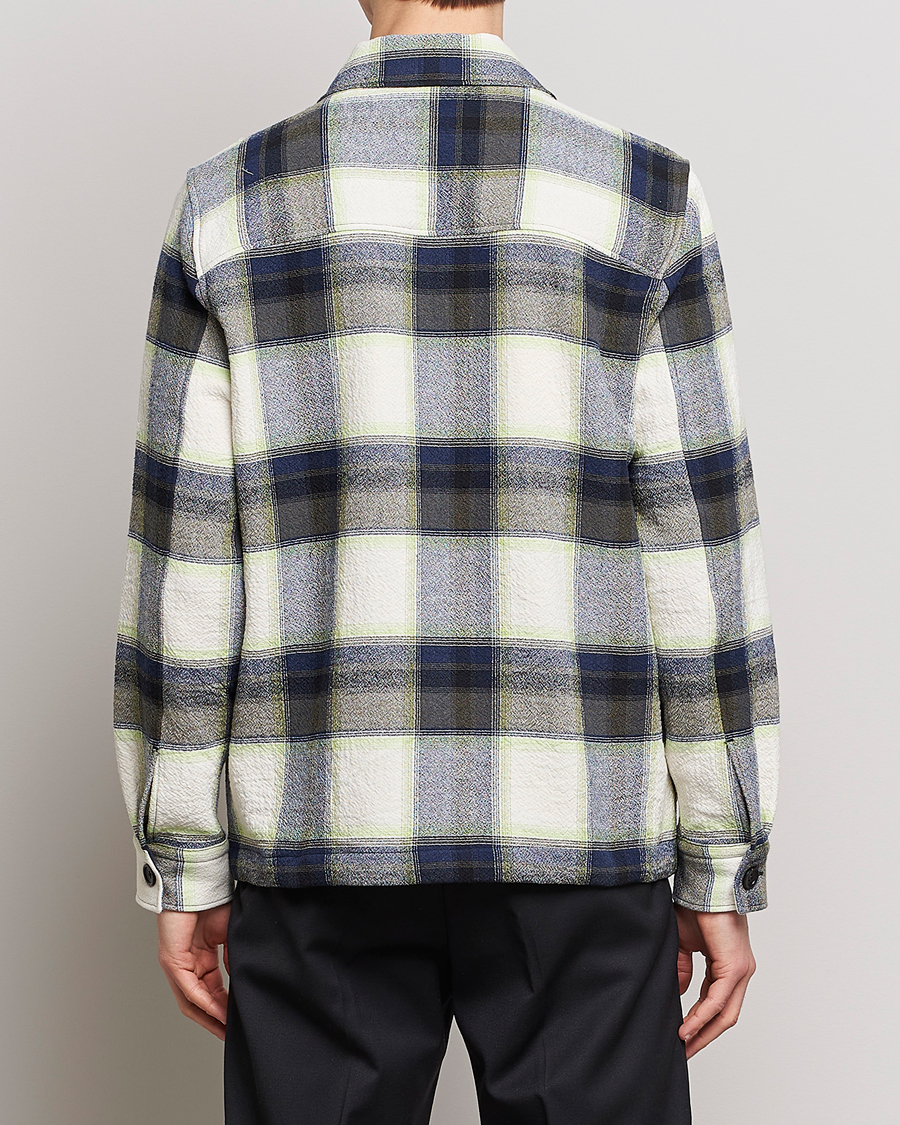 Herre | Skjorter | NN07 | Wilas Checked Pocket Overshirt Blue