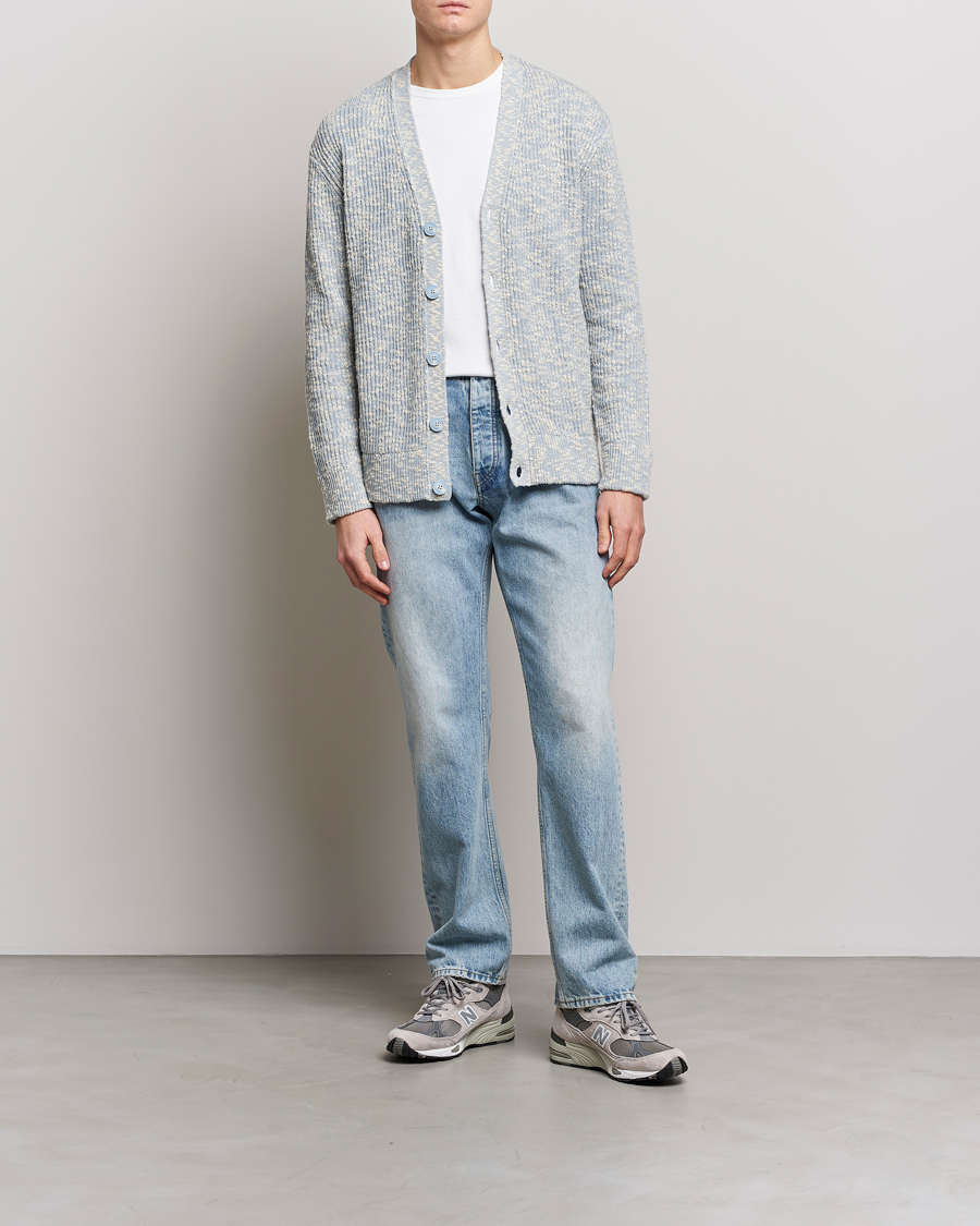 Herre | Trøjer | NN07 | Jesse Knitted Sweater Ashley Blue