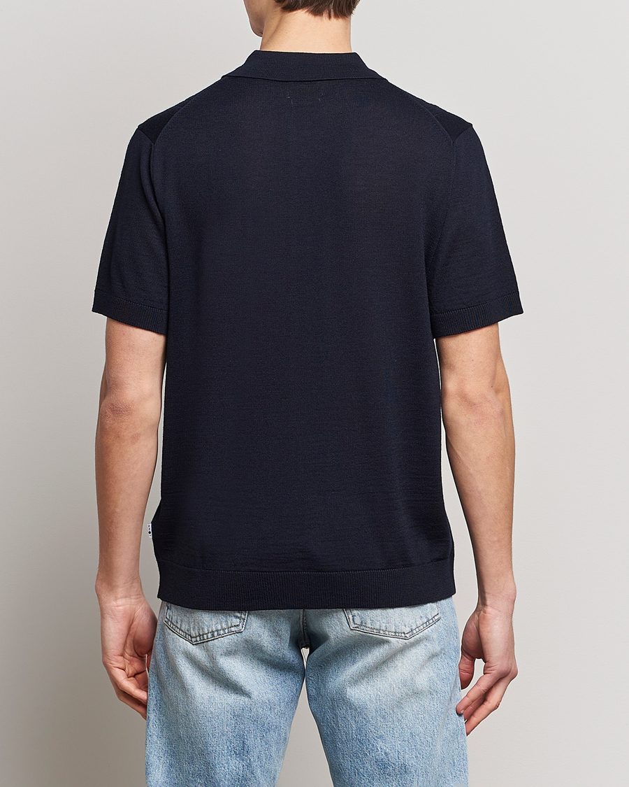Herre | Polotrøjer | NN07 | Thor Knitted Polo Navy Blue