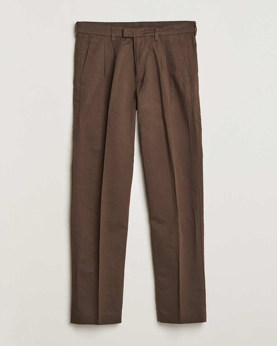 Herre | Bukser | NN07 | Fritz Pleated Trousers Brown
