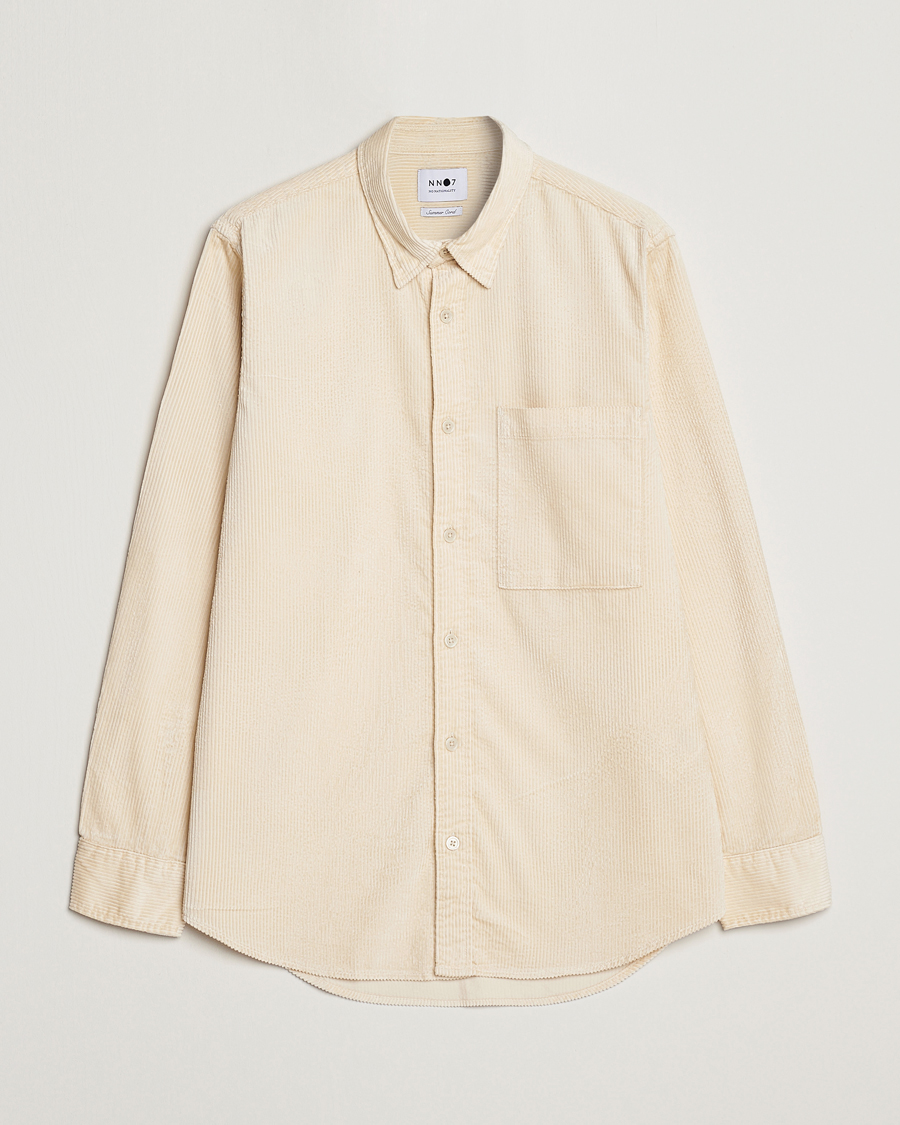 Herre | Skjorter | NN07 | Cohen Tencel Corduroy Shirt Ecru