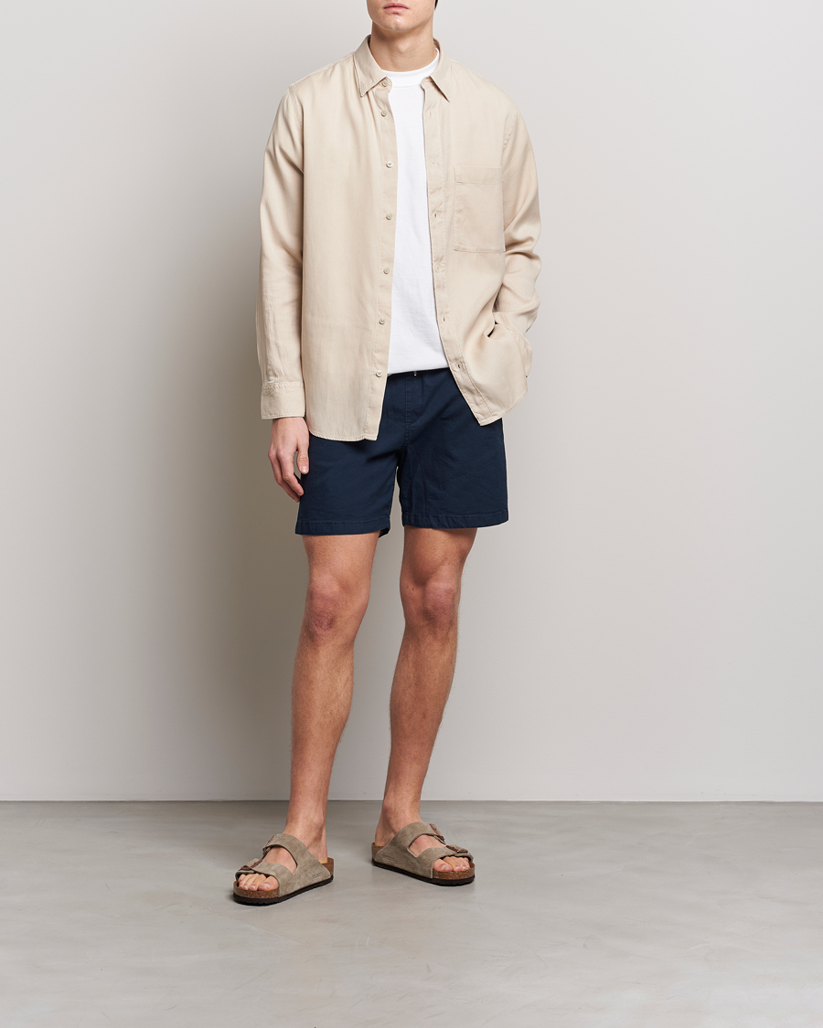 Herre | Skjorter | NN07 | Cohen Summer Cord Shirt Cream