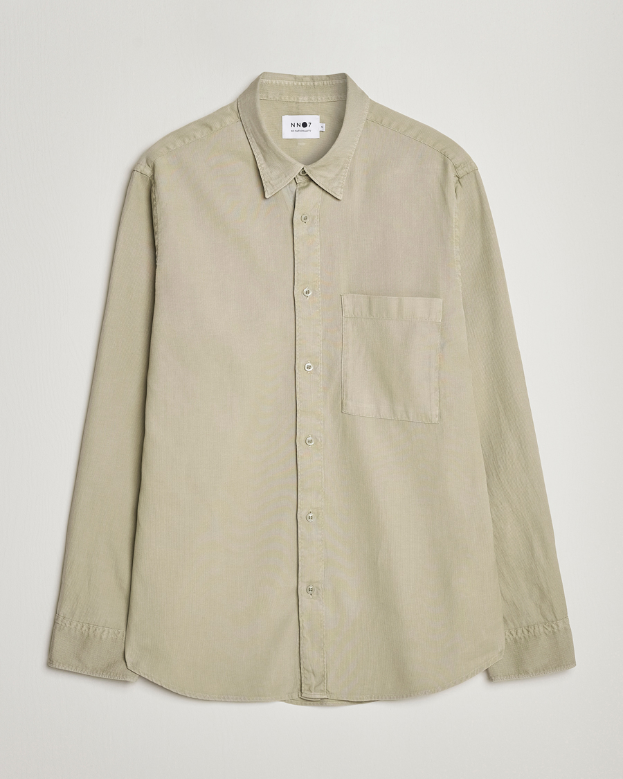 Herre | Skjorter | NN07 | Cohen Summer Cord Shirt Pale Green