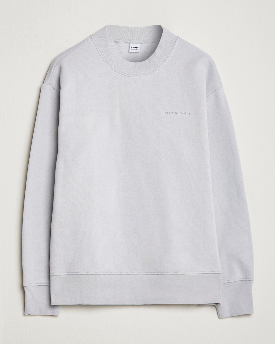 Herre | Trøjer | NN07 | Briggs Mock Neck Sweater Harbour Mist