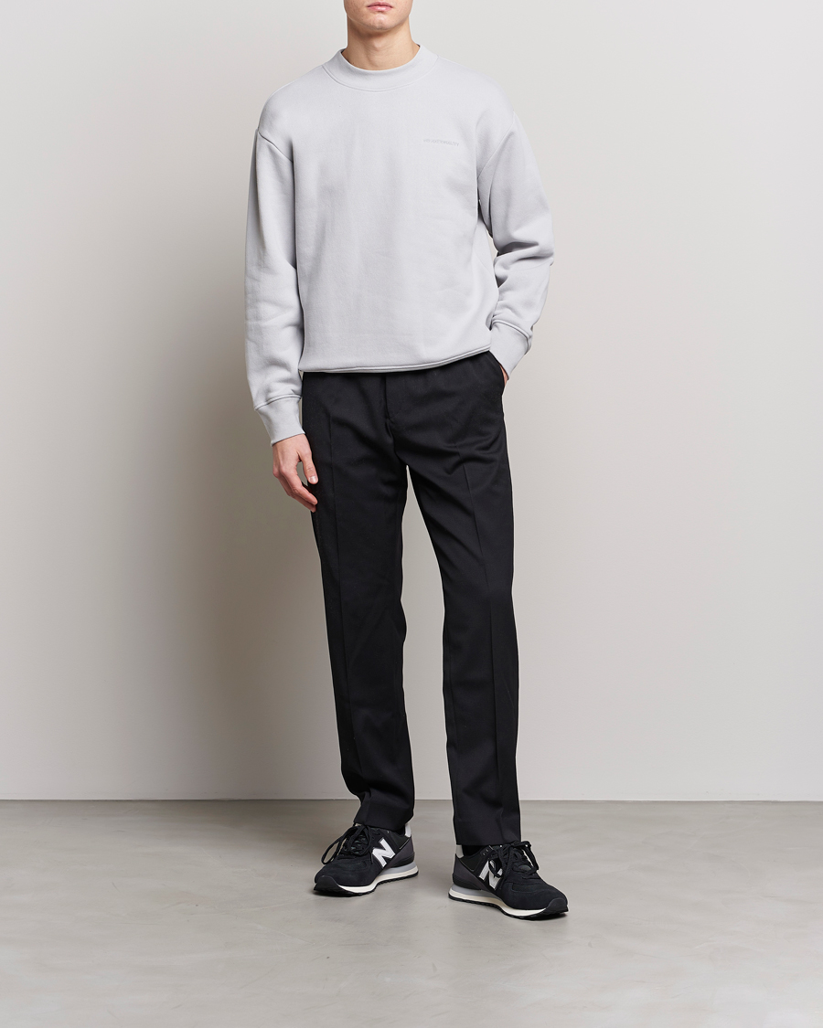 Herre | Trøjer | NN07 | Briggs Mock Neck Sweater Harbour Mist