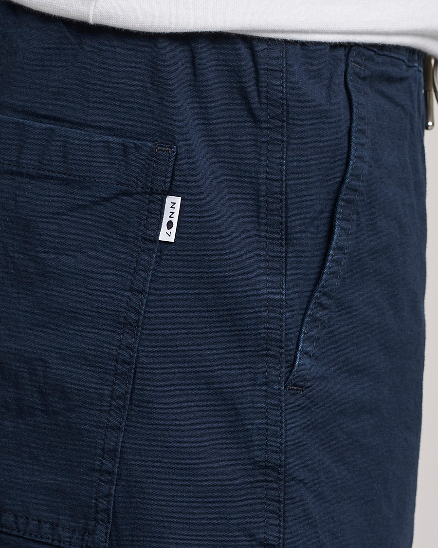 Herre | Shorts | NN07 | Gregor Tencel Drawstring Shorts Navy Blue