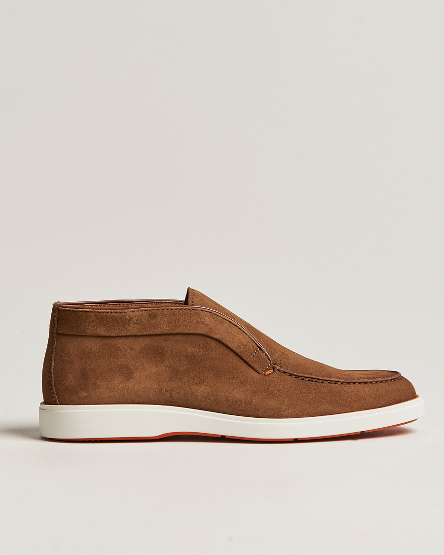 Herre | Santoni Summer Chukka Brown Suede | Santoni | Summer Chukka Brown Suede