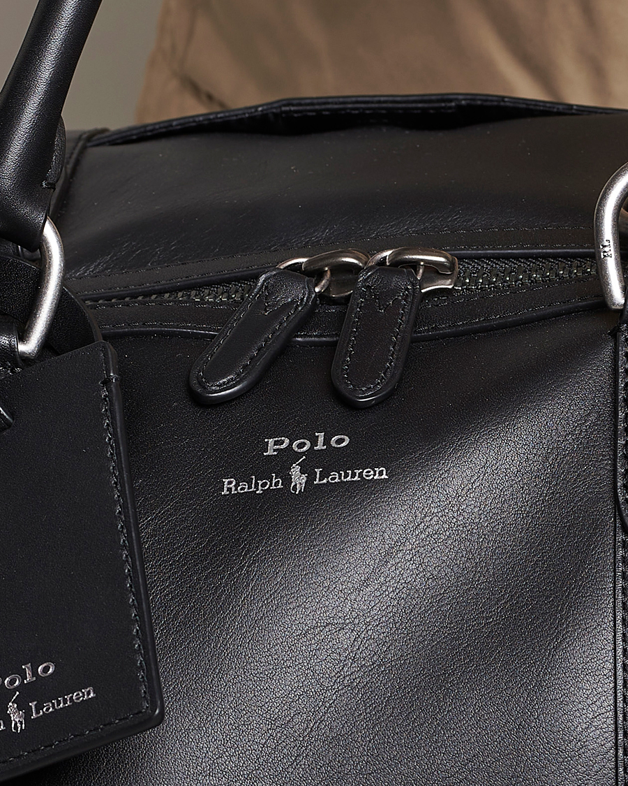 Herre | Tasker | Polo Ralph Lauren | Leather Dufflebag Black