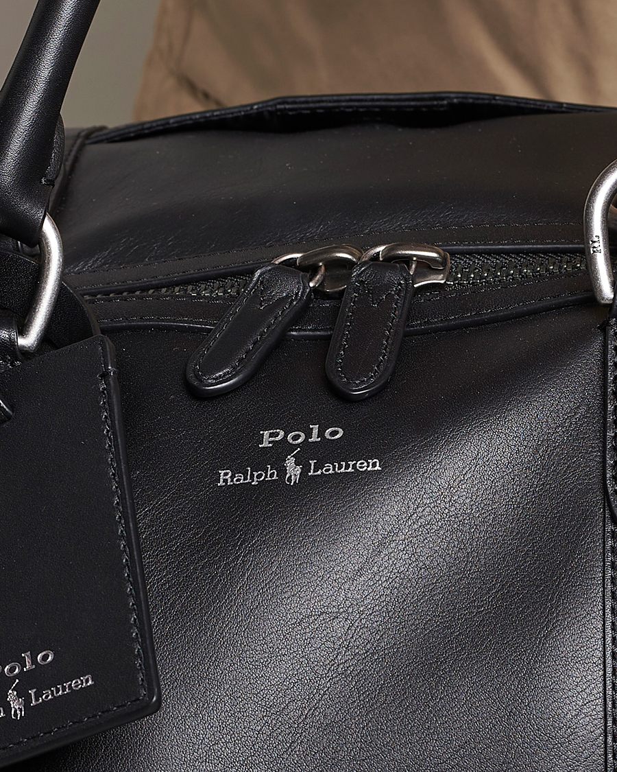 Herre | Polo Ralph Lauren Leather Duffle Bag Black | Polo Ralph Lauren | Leather Duffle Bag Black
