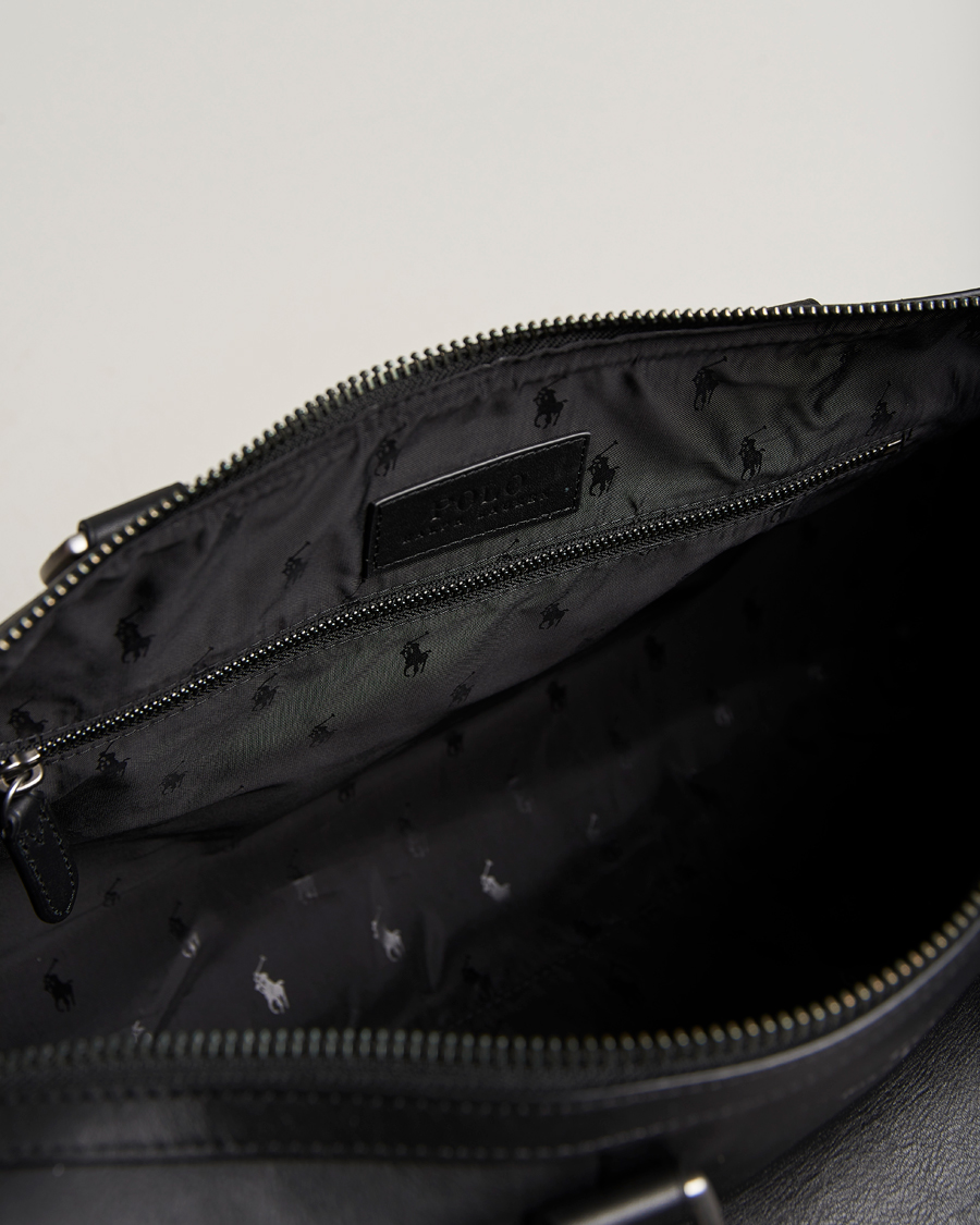Herre | Polo Ralph Lauren Leather Duffle Bag Black | Polo Ralph Lauren | Leather Duffle Bag Black