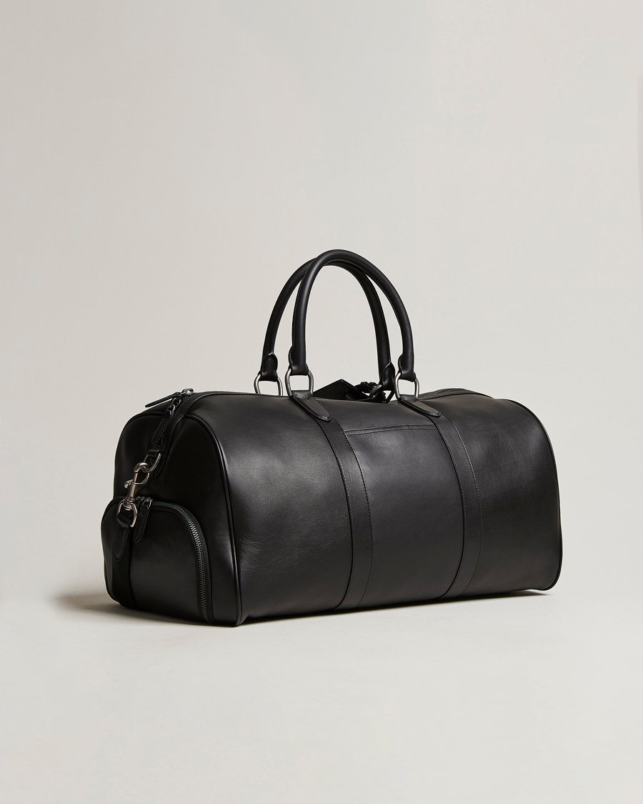 Herre | Polo Ralph Lauren Leather Duffle Bag Black | Polo Ralph Lauren | Leather Duffle Bag Black